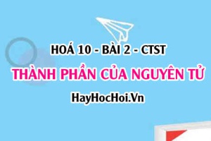Cấu tạo nguyên tử, hạt nhân nguyên tử, thí nghiệm của Thomson và Rutherford - Hoá 10 bài 2 CTST